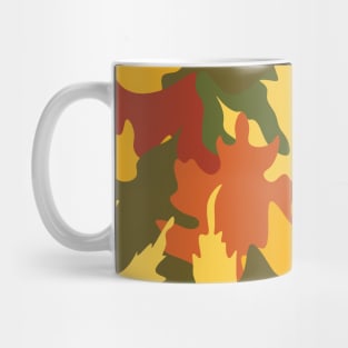 Autumn Leaves Camouflage Style Design Mug